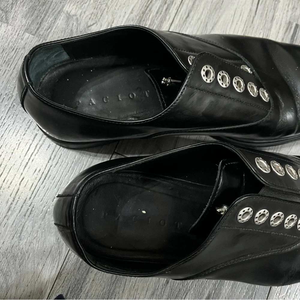 Cesare Paciotti Mens Shoes Size 6 US  Black Laceless Derby - Picture 7 of 11